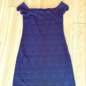 Lily off the shoulder lace / crochet dress